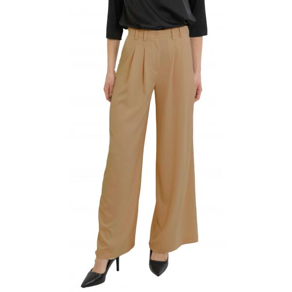 pantalone donna a vita alta con pince Please
